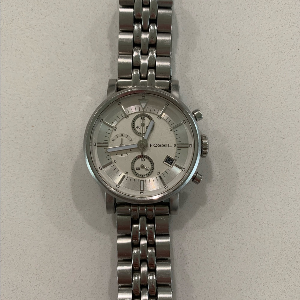 Silver Fossil Boyfriend Watch